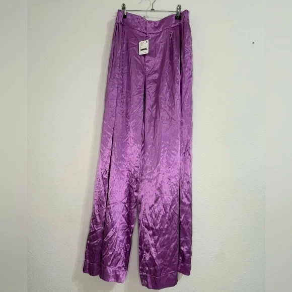 Free People Purple Wide Leg Pants - Picture 1 of 2